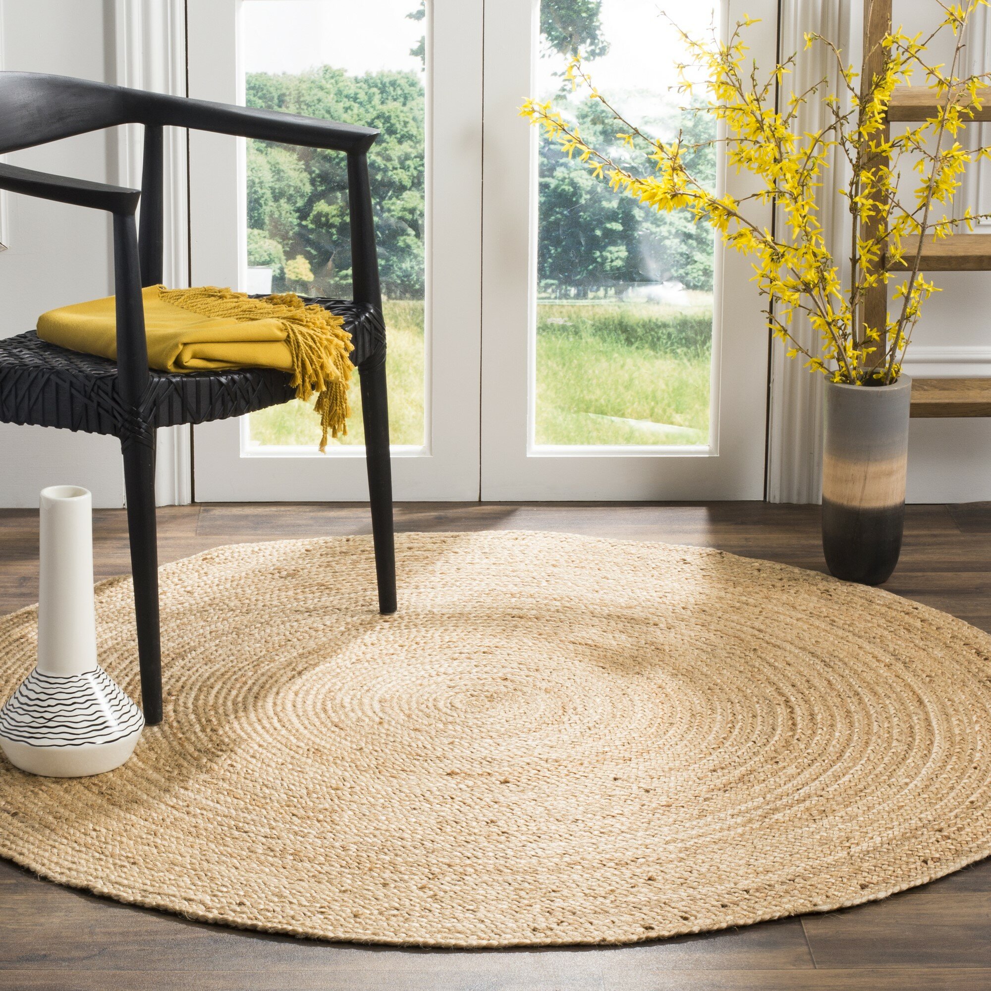 Laurel Foundry Modern Farmhouse Round Gerry Handmade Flatweave Jute Sisal Natural Area Rug Reviews Wayfair