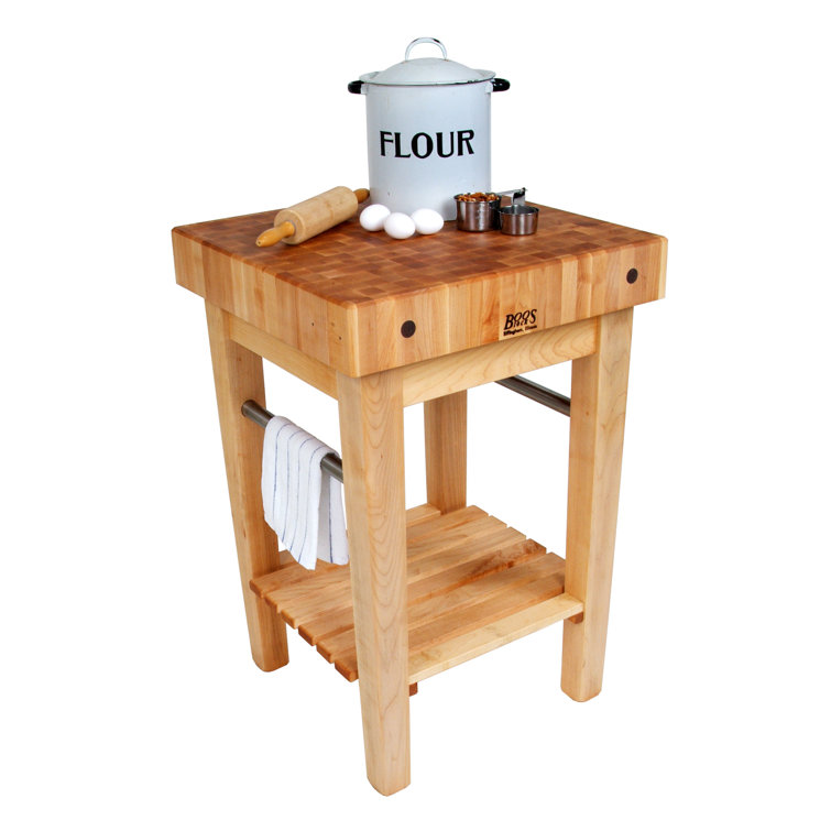BoosBlock® American Heritage Pro Prep Block Kitchen Cart