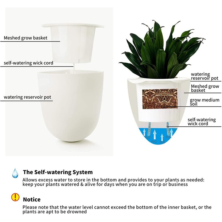 BESPORTBLE Resin Flowerpot Succulent Holder Succulent Pot for Home Hotel Room Office 