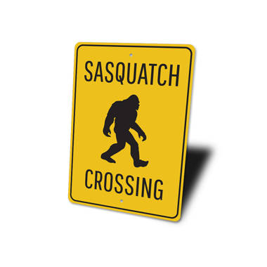 Beware Of Sasquatch Rustic Sign SignMission Classic Rust Wall Plaque Decoration 