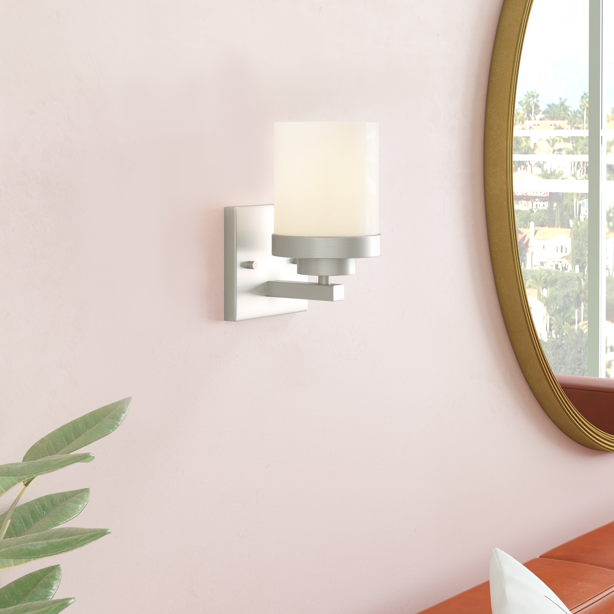 Ebern Designs Diandra 1 Light Armed Sconce Reviews Wayfair