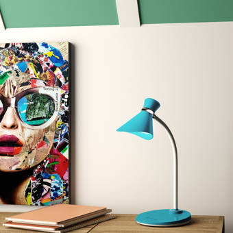 turquoise desk lamp