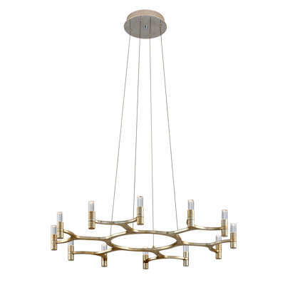 Nexus 12-Light LED Geometric Chandelier Corbett Lighting