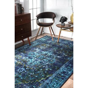 Tyrese Blue Area Rug