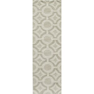 Agnese Hand-Hooked Ivory Area Rug
