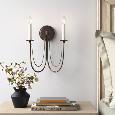 Corsham 2 - Light Dimmable Candle Wall Light
