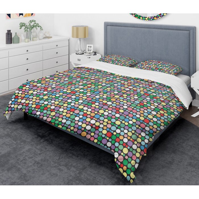 East Urban Home Retro Abstract Xii Mid Century Duvet Cover Set