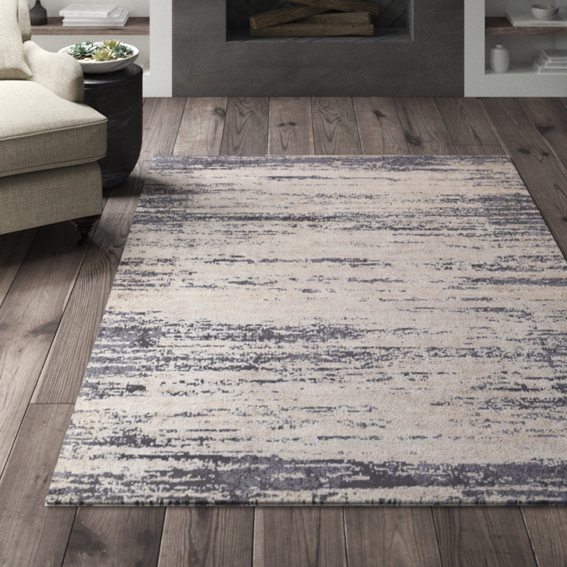 Greyleigh Bridgeton Distressed Modern Grey Cream Abstract Area Rug Reviews Wayfair Ca