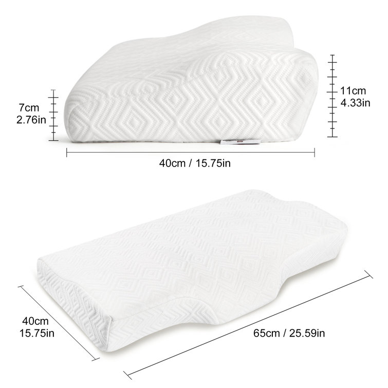 Neck Pain Support Slow Rebound Memory Foam Pillow Cervical Contour Gifts. 