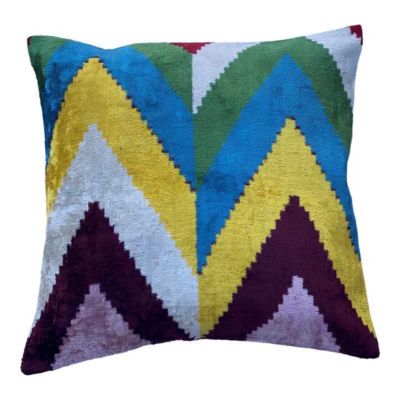 ikat pillow cover,10x24,handwoven,silk,cushion,decorative pilow,modern pillow cover,soft color,accent pillows,home decor,home living,silk