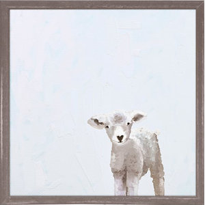 Baby Sheep by Cathy Walters Mini Canvas Framed Art