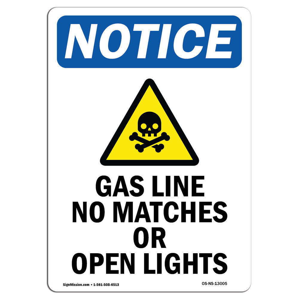 SignMission Gas Line No Matches Sign with Symbol Wayfair