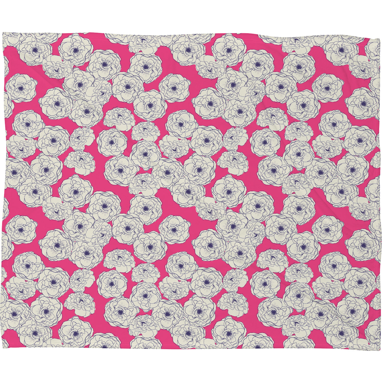 East Urban Home Floral Sophistication Fleece Throw Blanket Wayfair