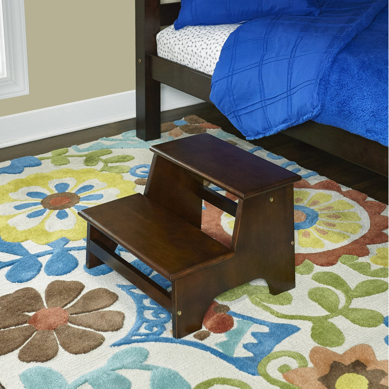 Powell Tyler Bed 2 Step Wood Stool With 180 Lb Load Capacity Tyler Bed 2 Step Wood Stool With 180 Lb Load Capacity