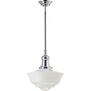 Ashleaf 1-Light Schoolhouse Inverted Pendant