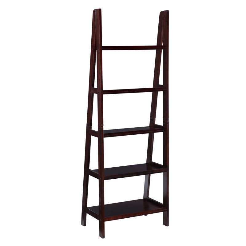 trestle bookcase espresso