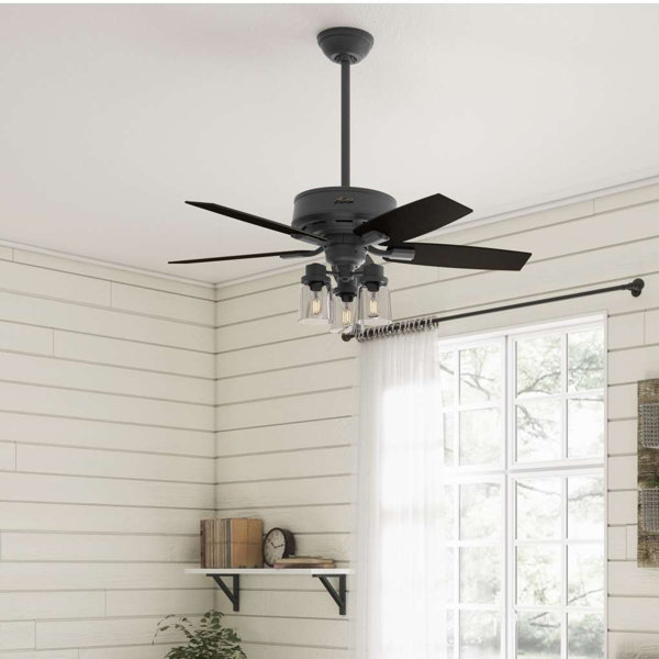 Hunter Fan 44" Bennett 5 - Blade Standard Ceiling Fan with ...