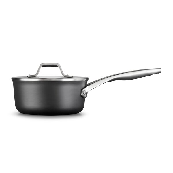 Details about   New Calphalon Signature Hard-Anodized Nonstick 2-Quart Sauce Pan with Cover 