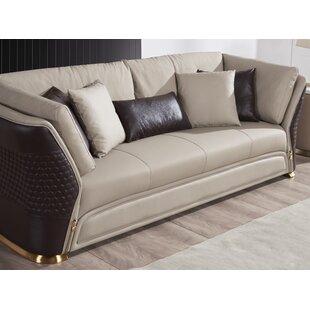 Beige Leather Sofas You Ll Love In 2021 Wayfair