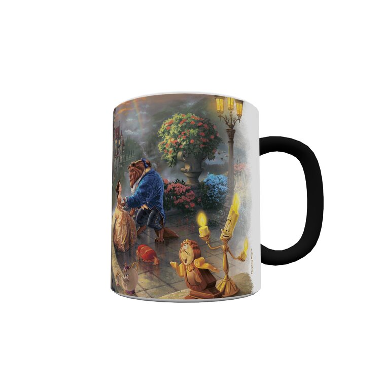 Disney Beauty & The Beast Ceramic Mug Tea Coffee Cup Pack Of 2 Novelty Gift Set