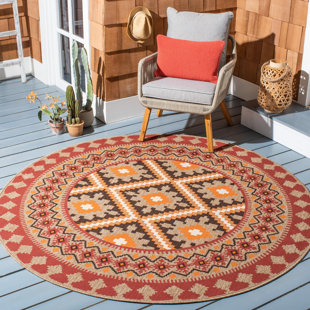Wayfair | Red Round Outdoor Rugs You'll Love in 2022