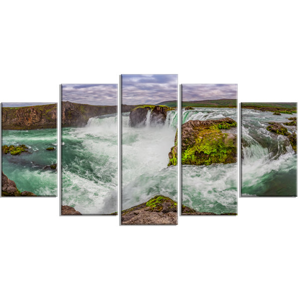 Godafoss beautiful Icelandic waterfall Canvas Art Cheap Wall Print Large