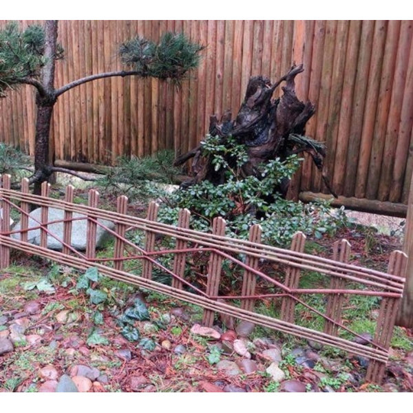 Mgp 16 In H X 4 Ft W Picket Fence Style Edging Wayfair