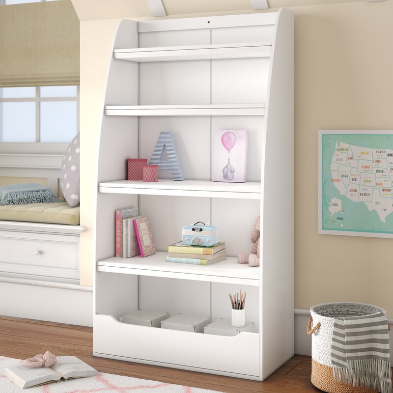 Viv Rae Besse Kids 4 Shelf 60 Bookcase Reviews Wayfair