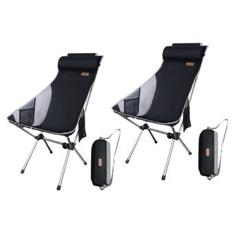 high back reclining camping chair