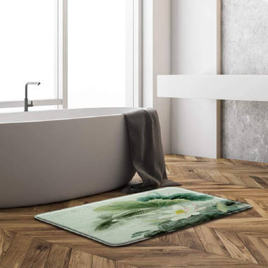 Door Mat Bathroom Rug Bedtoom Carpet Bath Mats Rug Non-Slip Koi and lotus 