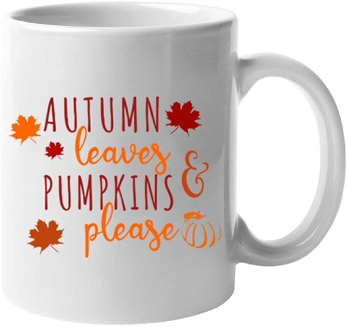 Hello Pumpkin Fall Mug Pumpkins Autumn Coffee Mugs Cute Halloween Gift Cup 