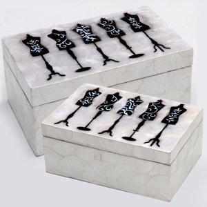 Check price and read more information from recommend store. 2-tlg. Aufbewahrungsboxen-Set von Wildon Home