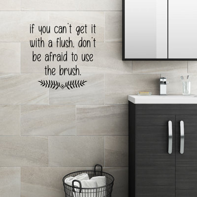 Bathroom Vinyl Wall Decals | Wayfair
