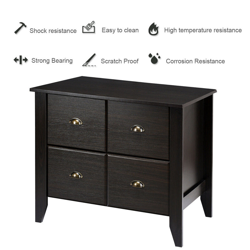 Winston Porter Mitcham 4 Drawer Lateral Filing Cabinet Wayfair