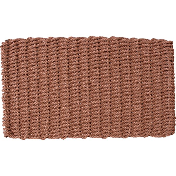 Non-Slip Polyester Dirt Trapper Door Mat Indoor Outdoor 35 x 24 Inches  Beige