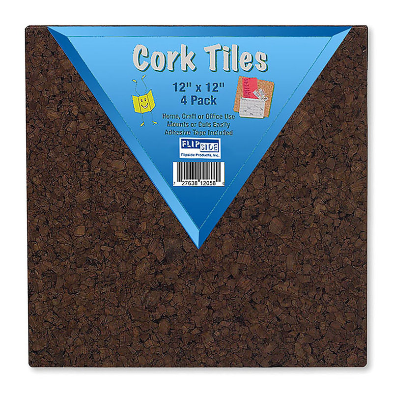 Elenco Electronics Cork Squares Wall Mounted Bulletin Board Elenco Electronics Cork Squares Wall