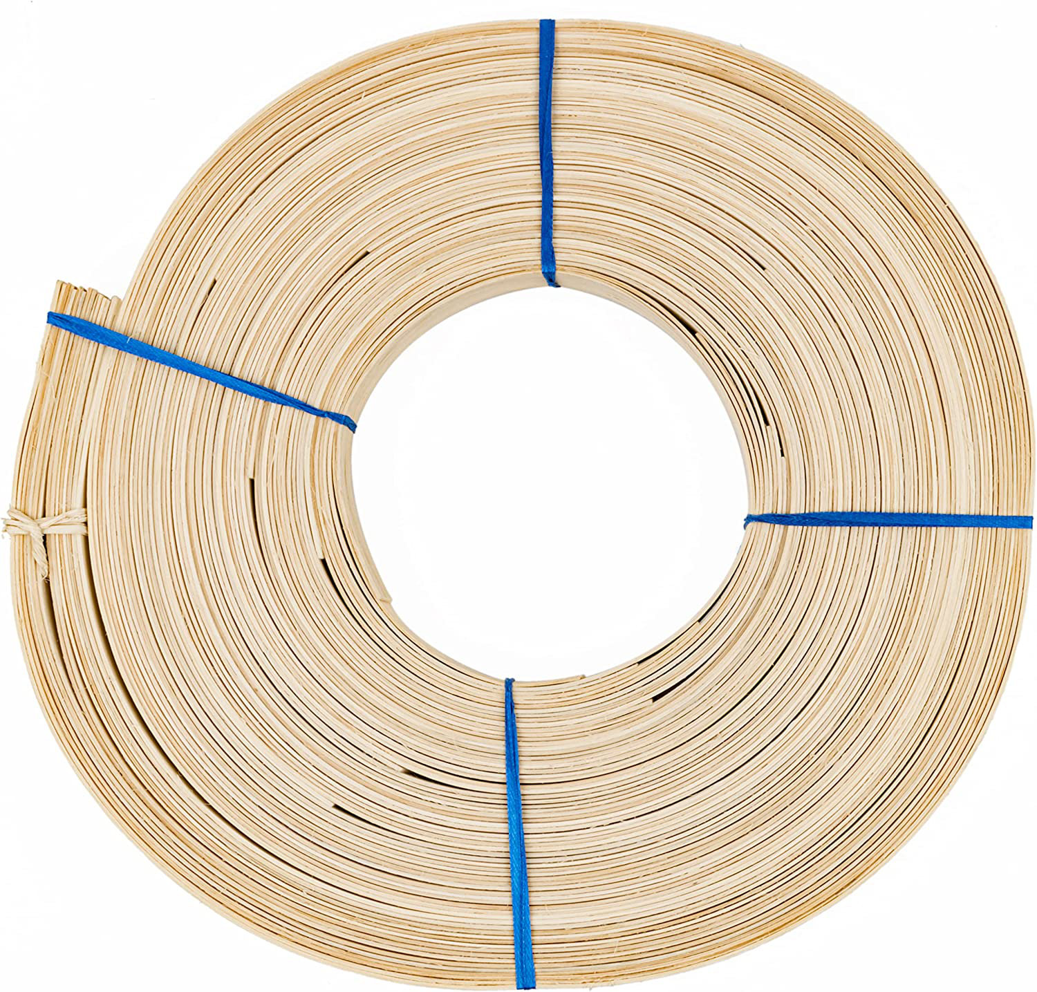 UNIQANTIQ HARDWARE SUPPLY 63/4" Flat Reed 1 Pound Coil Rattan Reed For Basket Weaving And