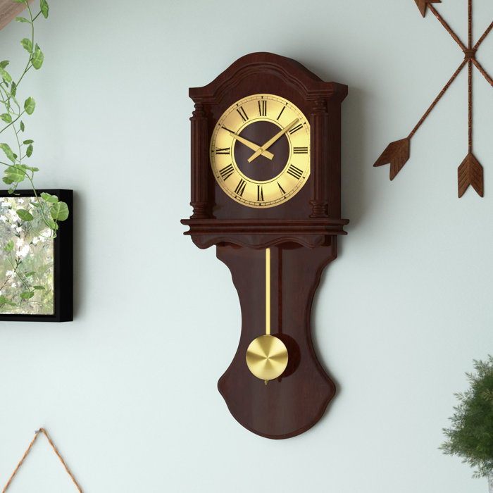 Amalie Wall Clock With Pendulum And Chime Amalie Wall Clock With Pendulum And Chime