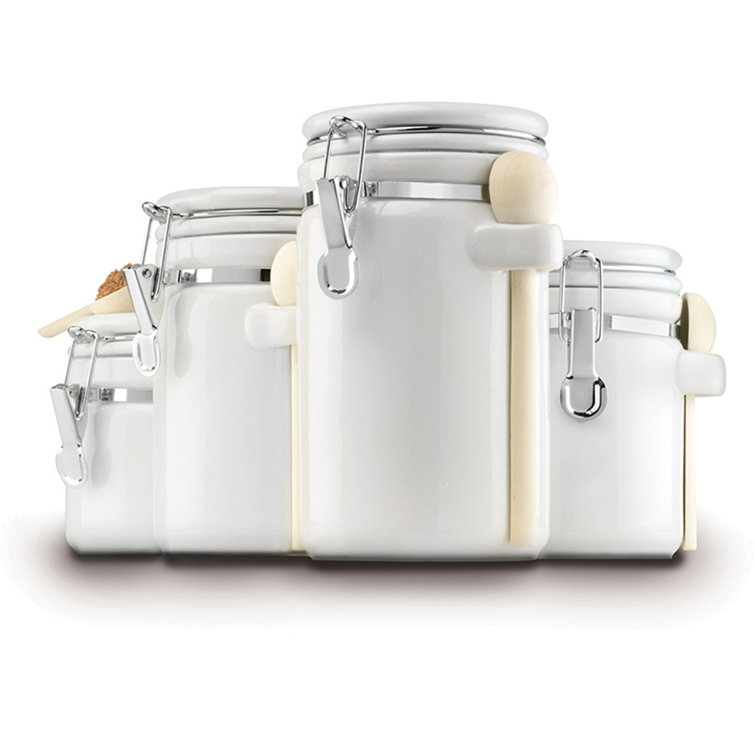 Anchor Hocking Ceramic 4 Piece Kitchen Canister Set Reviews Wayfair