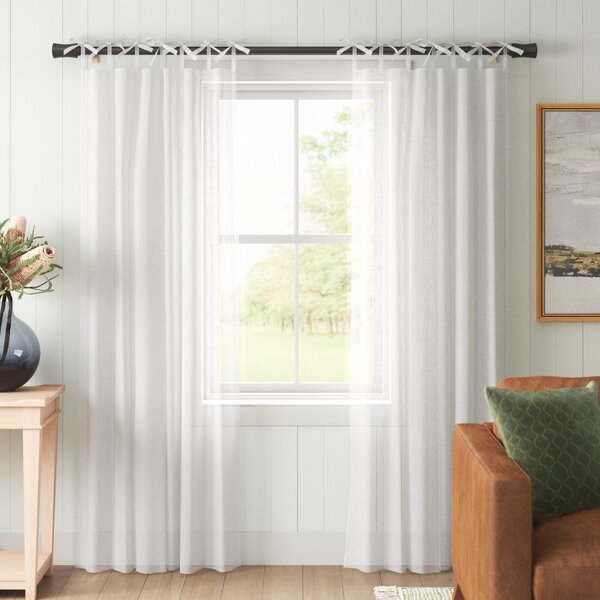 Deconovo Home Decorations Sheer Curtains Voile Sheer Curtains Sheer Panels Back Tab and Rod Pocket Curtains Gauze Curtains for Kids Room 52 W x 63 L Inch Grey 2 Panels 