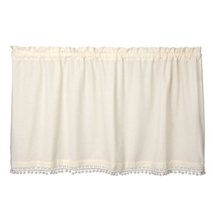 Vintage Pom Pom Tier Curtain
