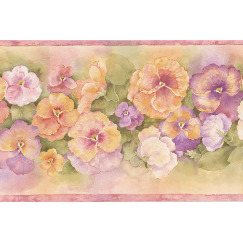 Retroart Pretty Floral Flowers 15 X 6 25 Wallpaper Border