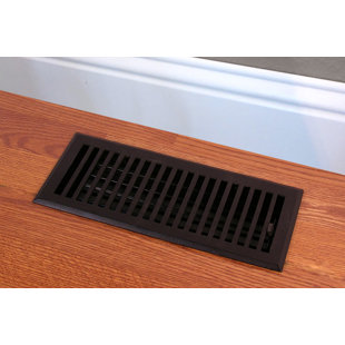 Vent Covers Solid Cast Iron Contemporary Vent Cover In Black