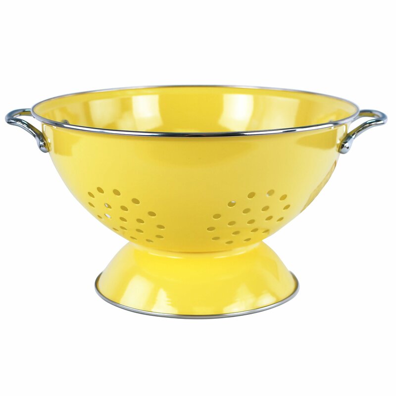 enamel colander with handle