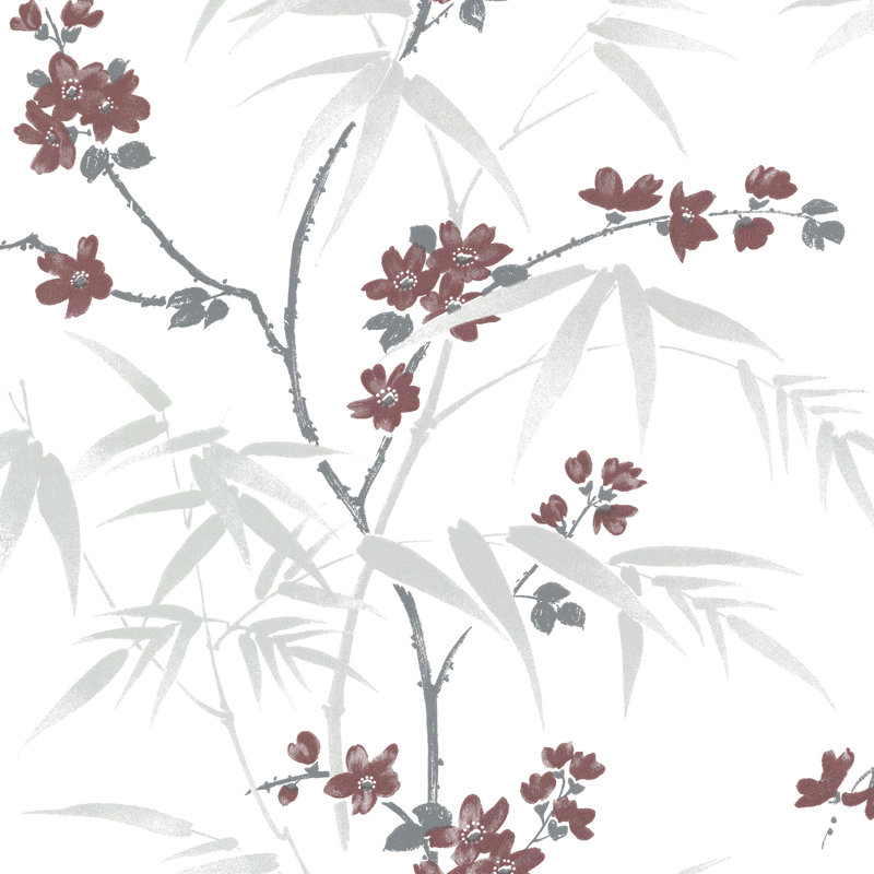 Bungalow Rose Priya Cherry Blossom 36 75 X 20 5 Wallpaper Roll