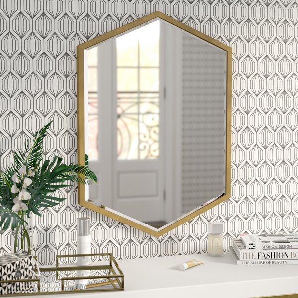 Hexagon Gold Mirrors Wayfair