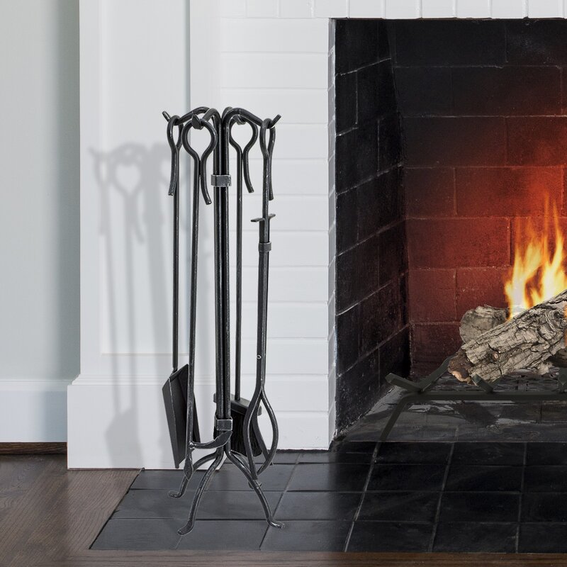 Pleasant Hearth Selene Steel Fireplace Tool Wayfair