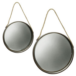 Wall Mirror Set laurel foundry modern farmhouse galvanized 2 piece metal wall Wall Mirror Set laurel foundry modern farmhouse galvanized 2 piece metal wall
