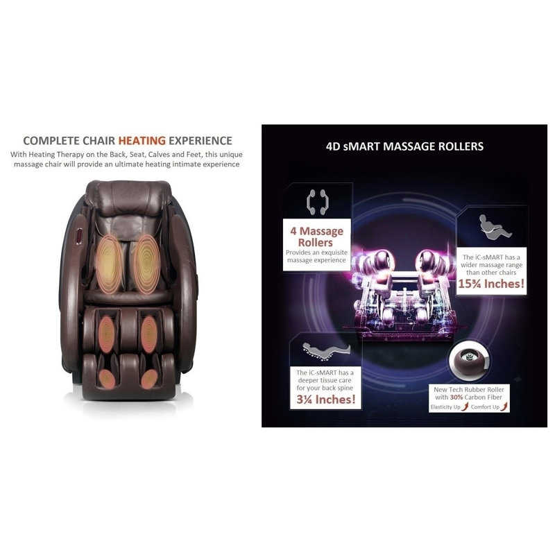 Ideal Massage Chair Reclining Adjustable Width Heated Full Body