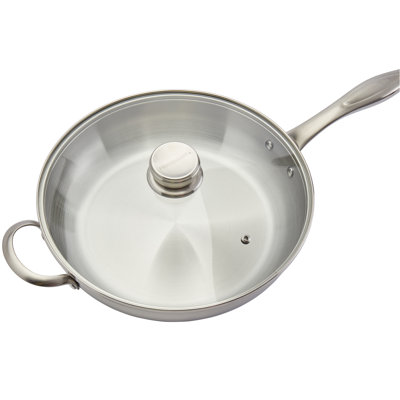 Frigidaire 12 Stainless Steel Frying Pan with Lid Frigidaire